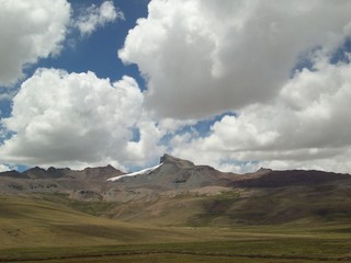 clouds over the mountains