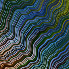 Light Blue, Yellow vector background with bent lines. Colorful illustration, which consists of curves. Design for your business promotion.