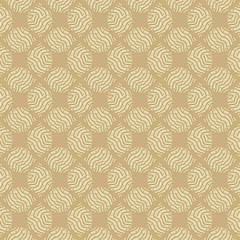 A seamless vector abstract unisex pattern in beige color. Surface print design.