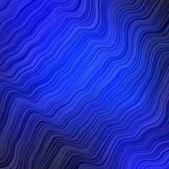 Dark BLUE vector backdrop with curves.