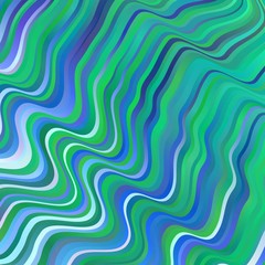 Light Blue, Green vector pattern with lines. Colorful illustration in abstract style with bent lines. Pattern for websites, landing pages.