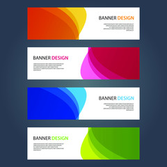 Fototapeta premium Vector Abstract design banner web template