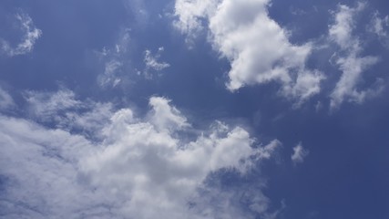 sky and cloud view in a clear day in malaysia