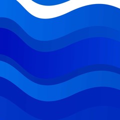 Light BLUE vector template with curves. Colorful illustration with curved lines. Template for cellphones.