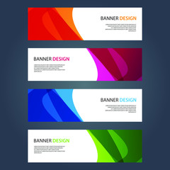 Fototapeta premium Vector Abstract design banner web template