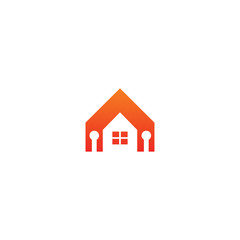 Home Technology logo template. This logo is suitable for chip  home  technology  science  it  electronics  software  digital Vector Logo .