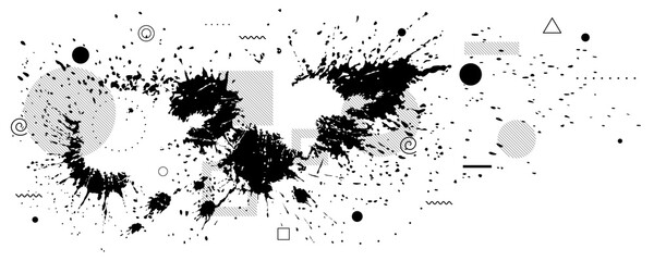 Abstract background - bright spots of paint.