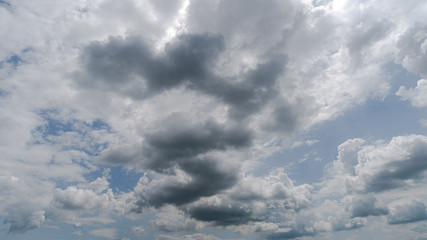 dark storm clouds with background,Dark clouds before a thunder-storm.