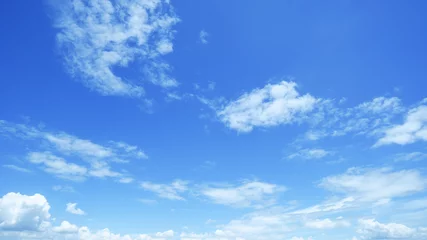 Poster Im Rahmen clear blue sky background,clouds with background. © pinglabel