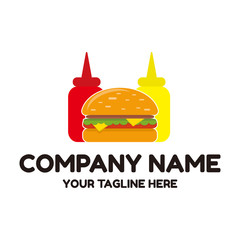 Souce Bread Burger Logo