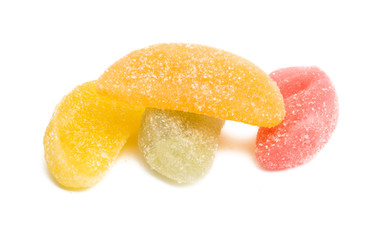 Naklejka na ściany i meble fruit jelly candies isolated