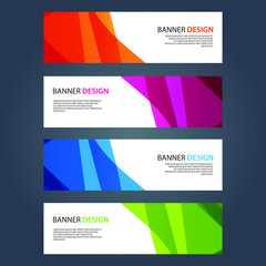 Fototapeta premium Vector Abstract design banner web template
