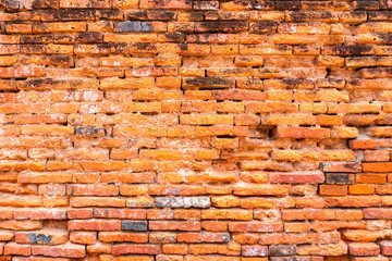 Old red brick wall