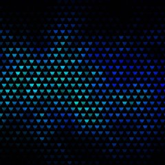 Dark BLUE vector background with polygonal style.