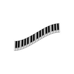 piano logo and symbol vectors