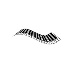 piano logo and symbol vectors