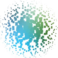 Light Blue, Green vector template with rectangles. New abstract illustration with rectangular shapes. Template for cellphones.