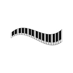 Fototapeta na wymiar piano logo and symbol vectors
