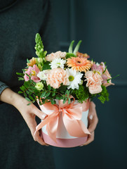 nice buquet in the hands