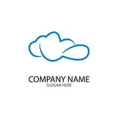 Cloud template vector