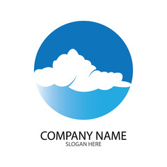 Cloud template vector