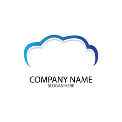 Cloud template vector