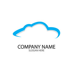 Cloud template vector