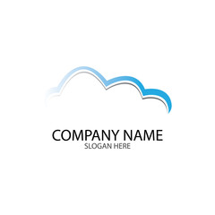 Cloud template vector