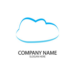 Cloud template vector