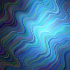 Dark BLUE vector background with curves.