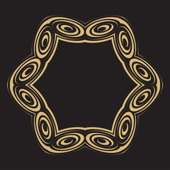 Gold decorative frame.