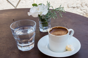 Turkish coffee with Turkish delight