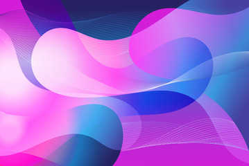 Abstract bright colorful vector background with waves