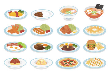 Various dishes