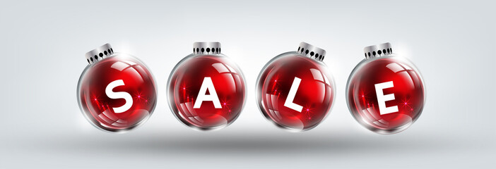 Modern holidays background with Christmas tree branches decorated with berries, stars and candy canes and christmas lights festive elements