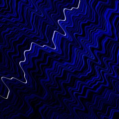 Dark BLUE vector pattern with lines. Brand new colorful illustration with bent lines. Template for your UI design.