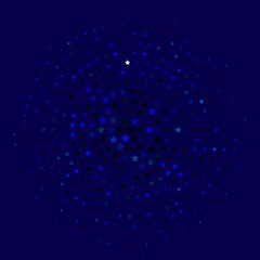 Light Blue, Green vector background with colorful stars. Colorful illustration with abstract gradient stars. Theme for cell phones.