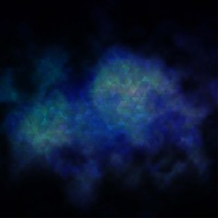 Dark BLUE vector template with lines, triangles.