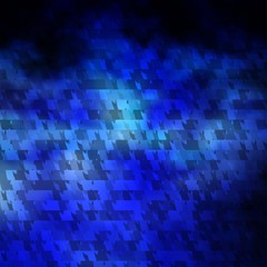 Dark BLUE vector template with crystals, triangles.