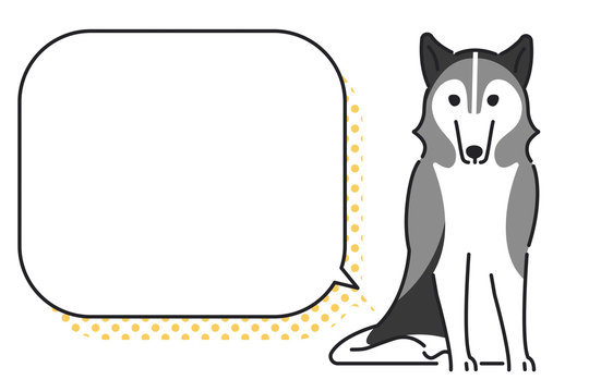 シベリアンハスキー のストック写真 ロイヤリティフリーの画像 ベクター イラスト Adobe Stock