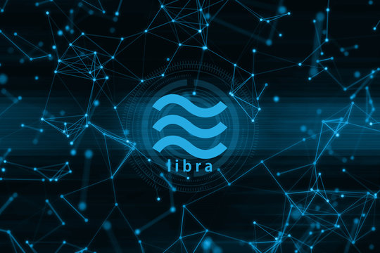 ai data connect to social network for bitcoin libra money crypto currency trade business application concept, digital asset risk financial 3d illustration