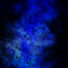 Dark BLUE vector pattern in square style.