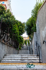 narrow street in old town