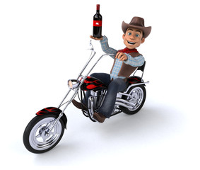 Fun Cowboy - 3D Illustration