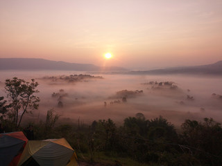Sea of Fog in Khao Kho Phetchabun, Thailand