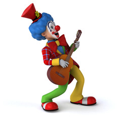 Fun clown - 3D Illustration
