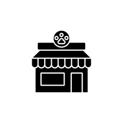 Pet shop icon. Simple glyph, flat vector of petshop icons for ui and ux, website or mobile application