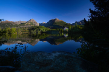 Fototapeta premium Strbske Pleso in High Tatras from Slovakia
