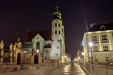 Grodzka Street in Krakow, Poland