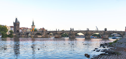 Fototapeta premium The famous Carlo Bridge in Prague